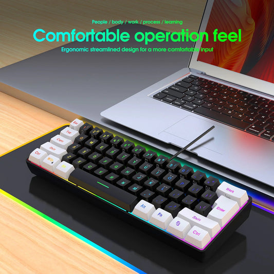 Simple 61-Key Wired Membrane Keyboard Savy Tech Gadgets