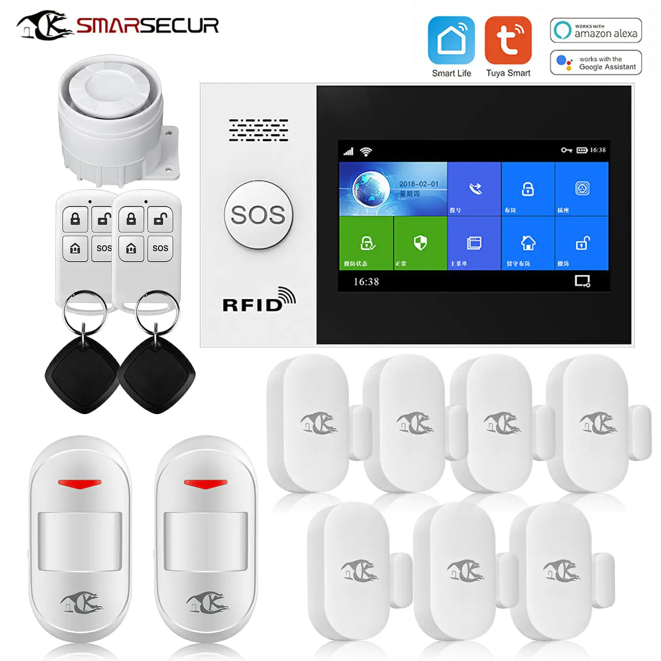 Smart Home Security Alarm Sets