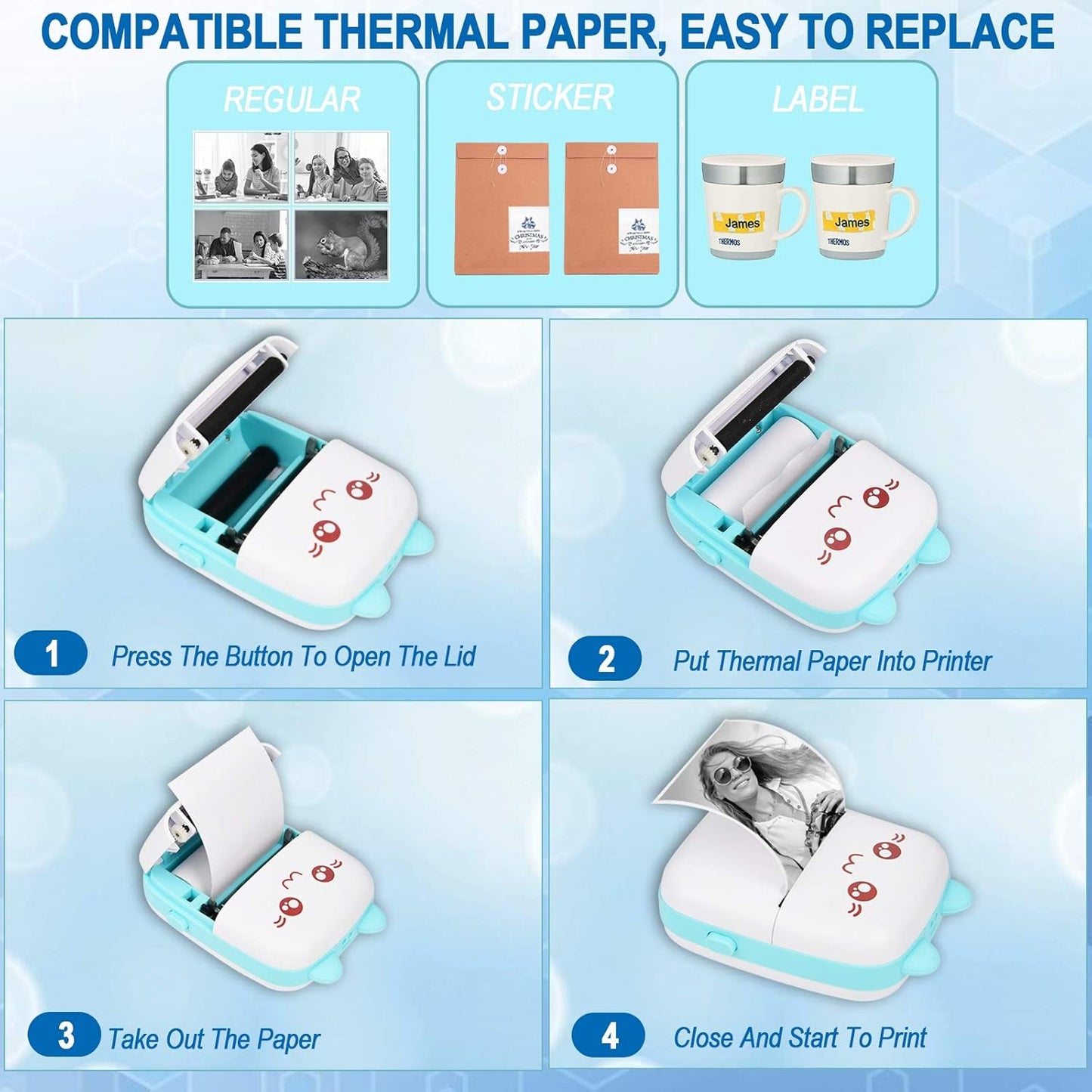 Mini Portable Pocket Photo Printer Savy Tech Gadgets