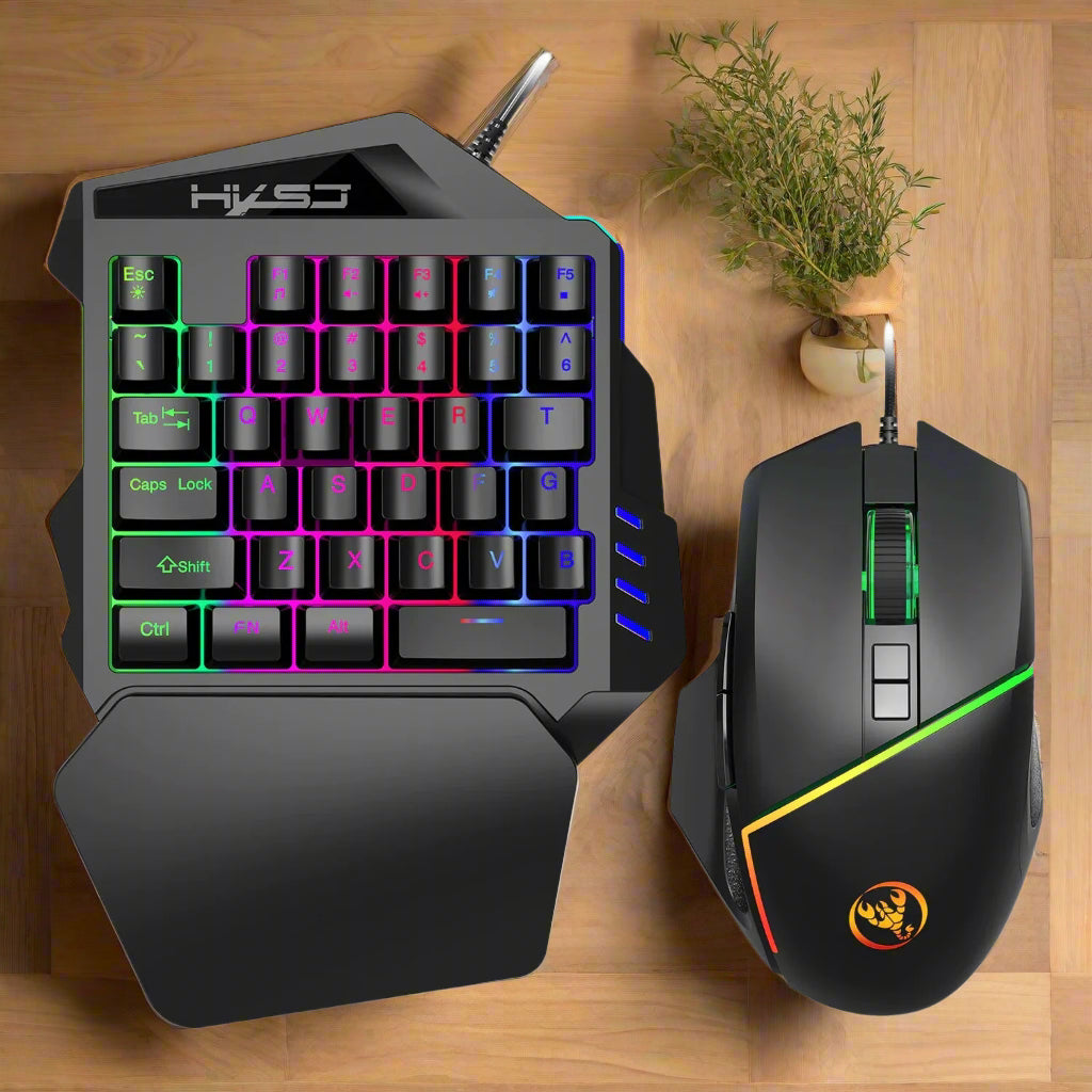 One-Handed Mini Gaming Keyboard Savy Tech Gadgets