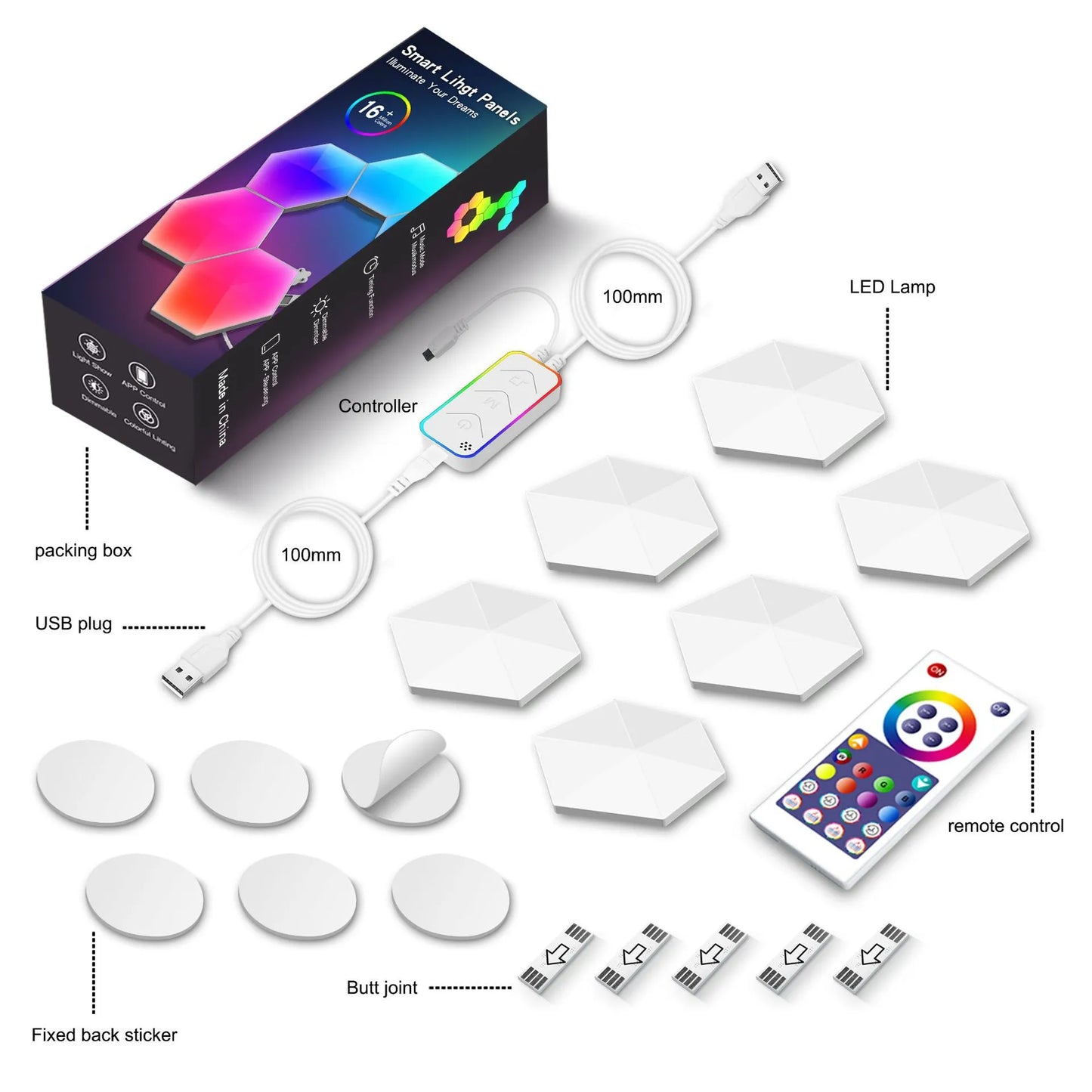 RGB Hexagonal Quantum Lamp