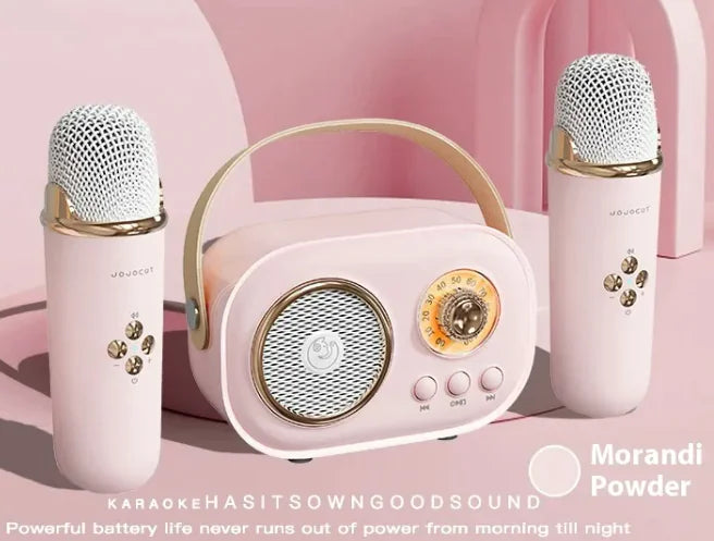 Vintage Style Speaker | Portable Bluetooth Audio & Wireless Microphone