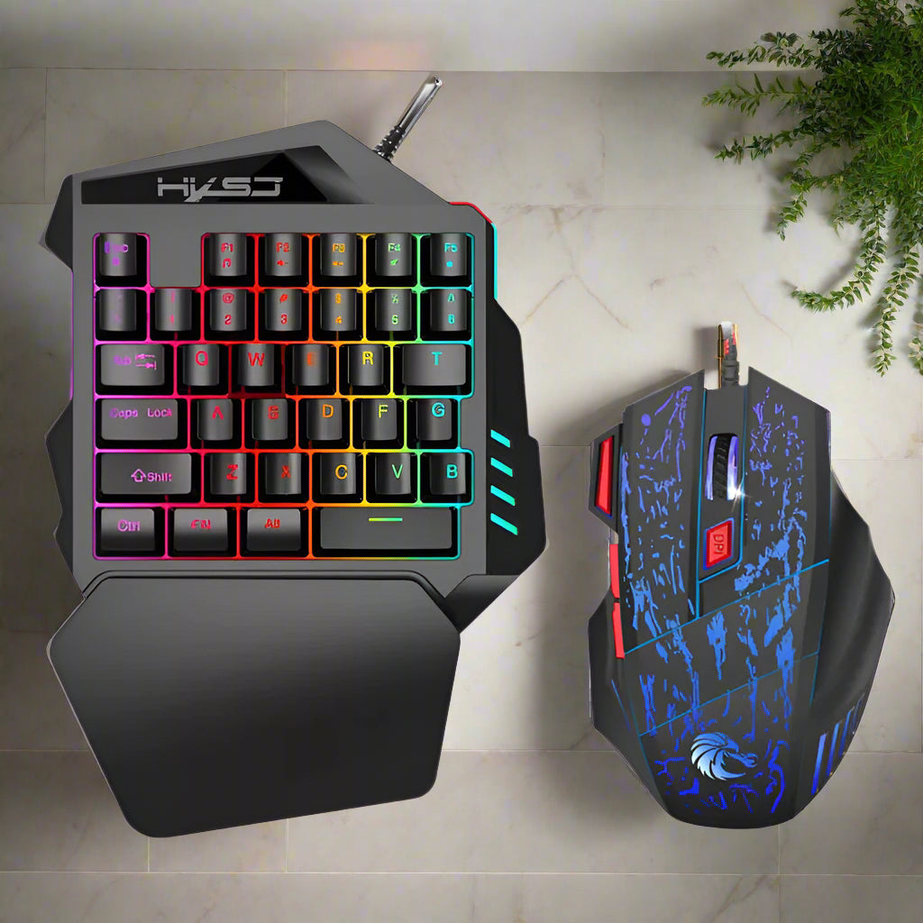 One-Handed Mini Gaming Keyboard Savy Tech Gadgets