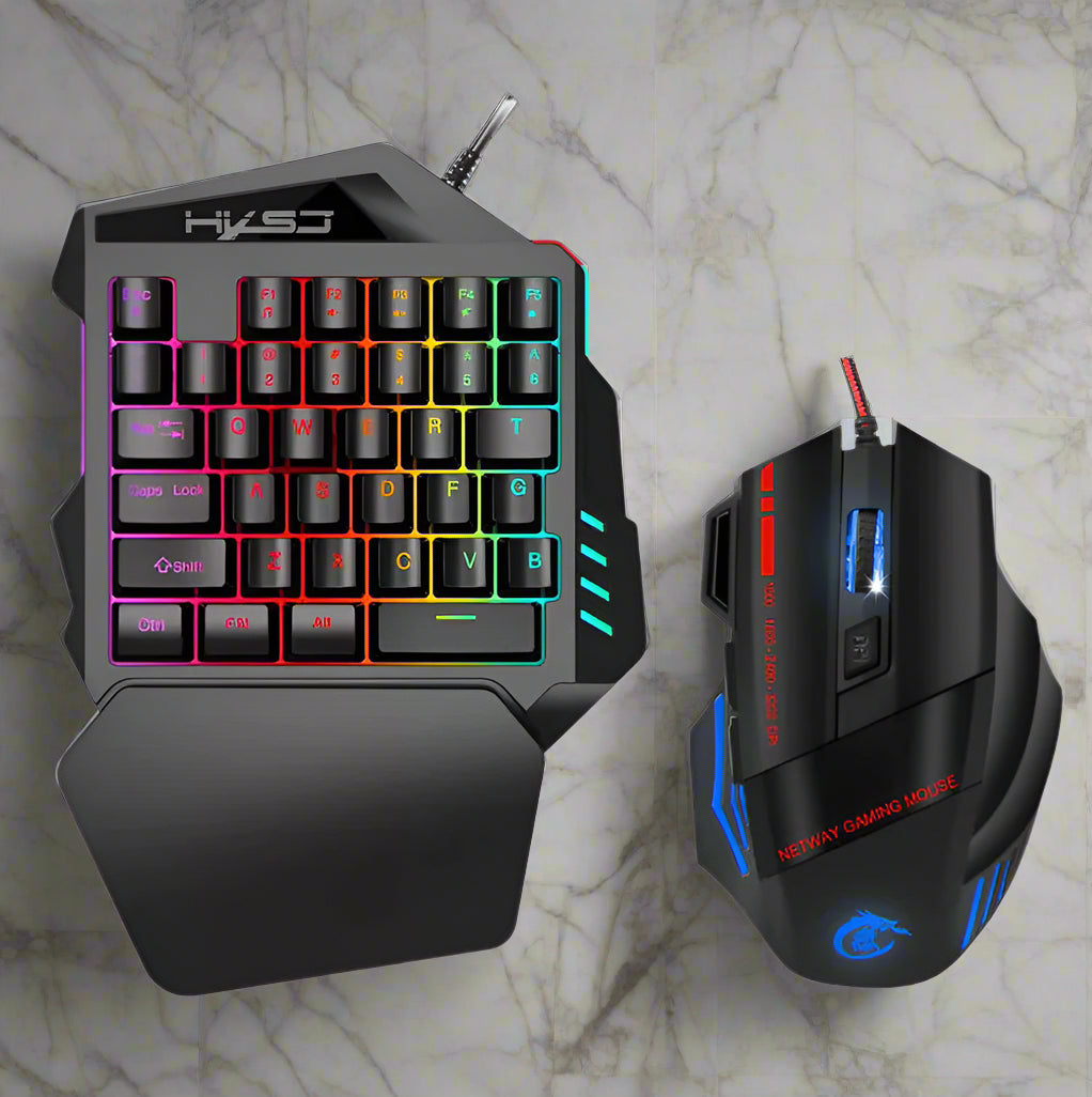 One-Handed Mini Gaming Keyboard Savy Tech Gadgets