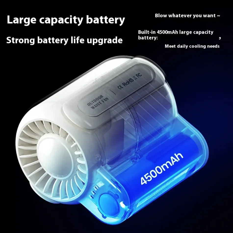 Portable High-Power USB Rechargeable Outdoor Fan Savy Tech Gadgets