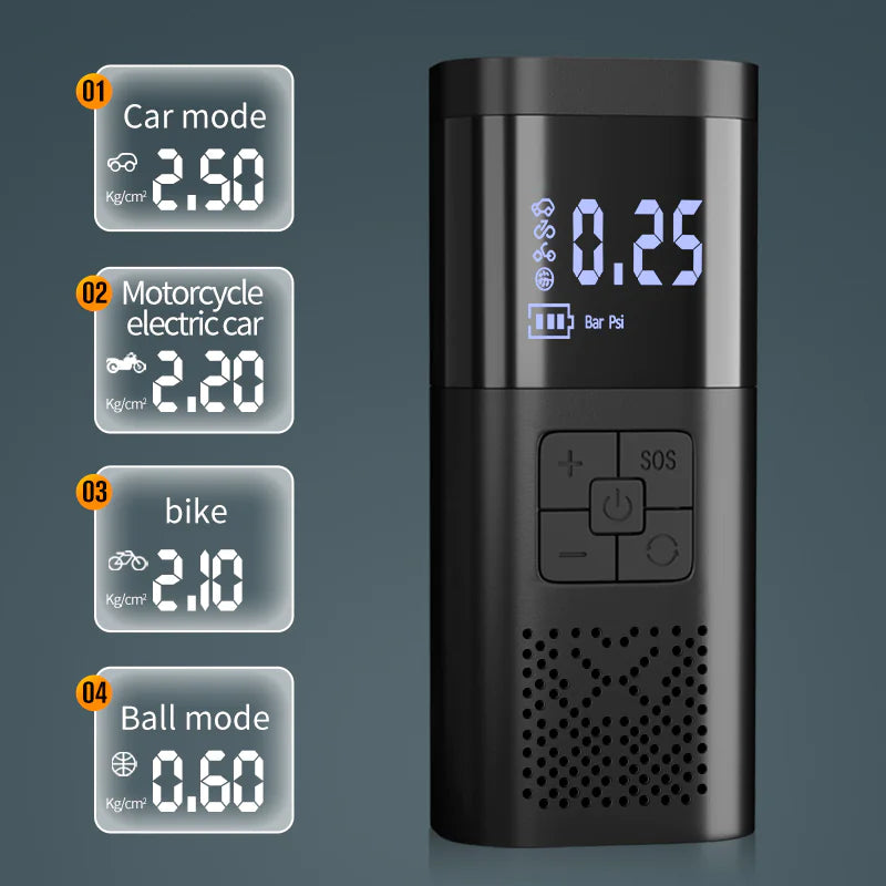 Multi-Function Wireless Tire Inflator