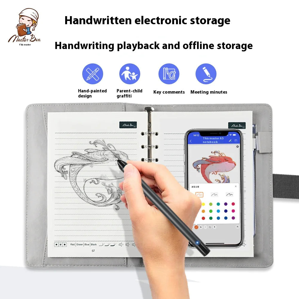 Smart Fingerprint Sync Notebook Savy Tech Gadgets