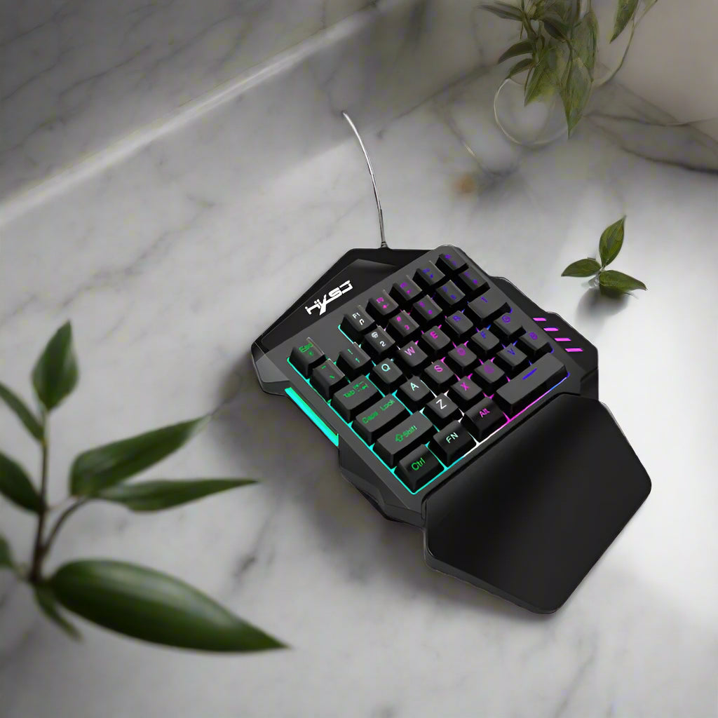 One-Handed Mini Gaming Keyboard Savy Tech Gadgets