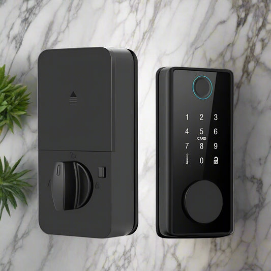 Wooden Door Smart Fingerprint Lock Savy Tech Gadgets