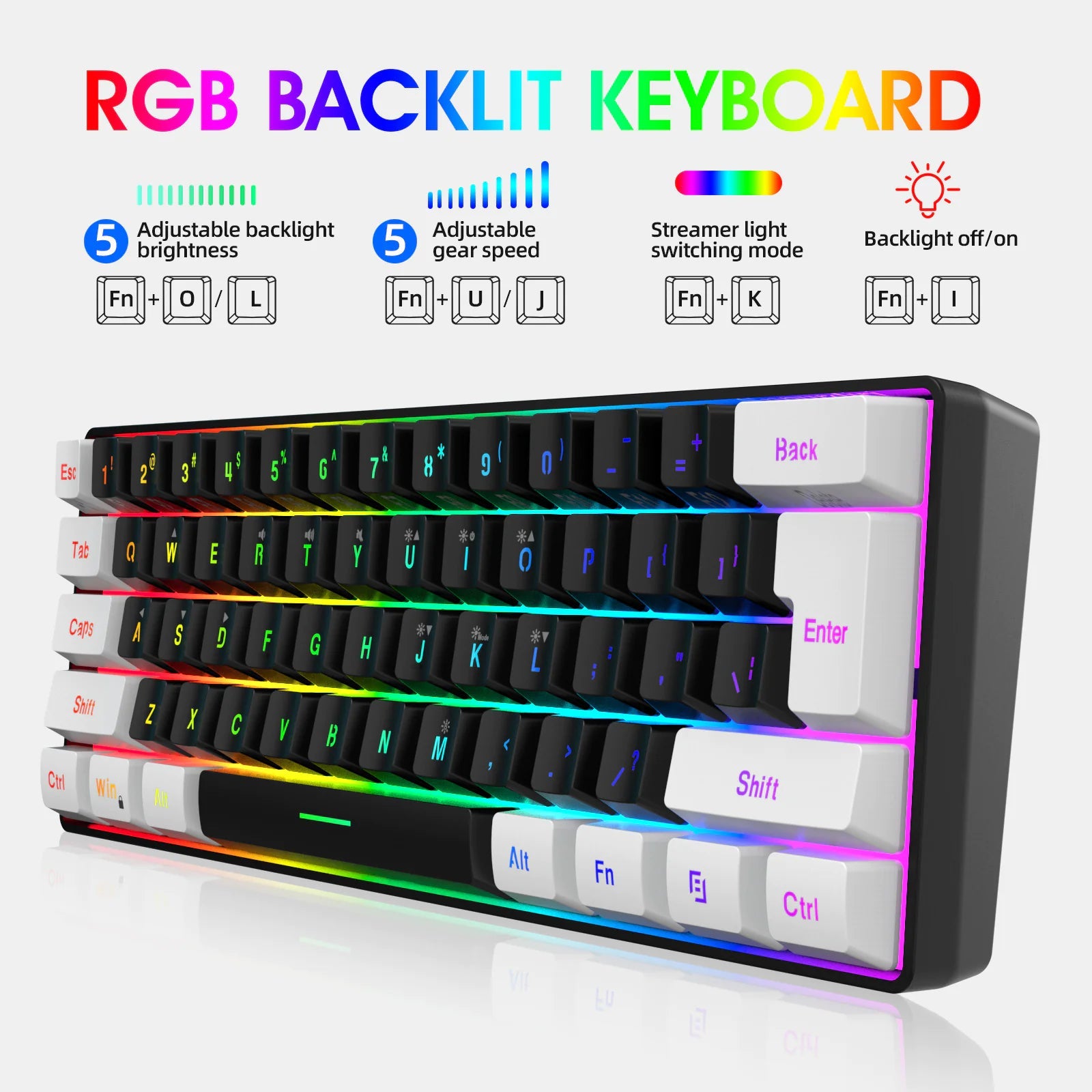 Simple 61-Key Wired Membrane Keyboard Savy Tech Gadgets