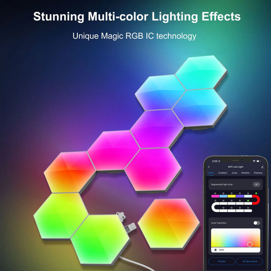 RGB Hexagonal Quantum Lamp