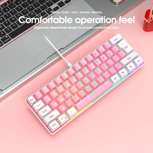 Simple 61-Key Wired Membrane Keyboard Savy Tech Gadgets